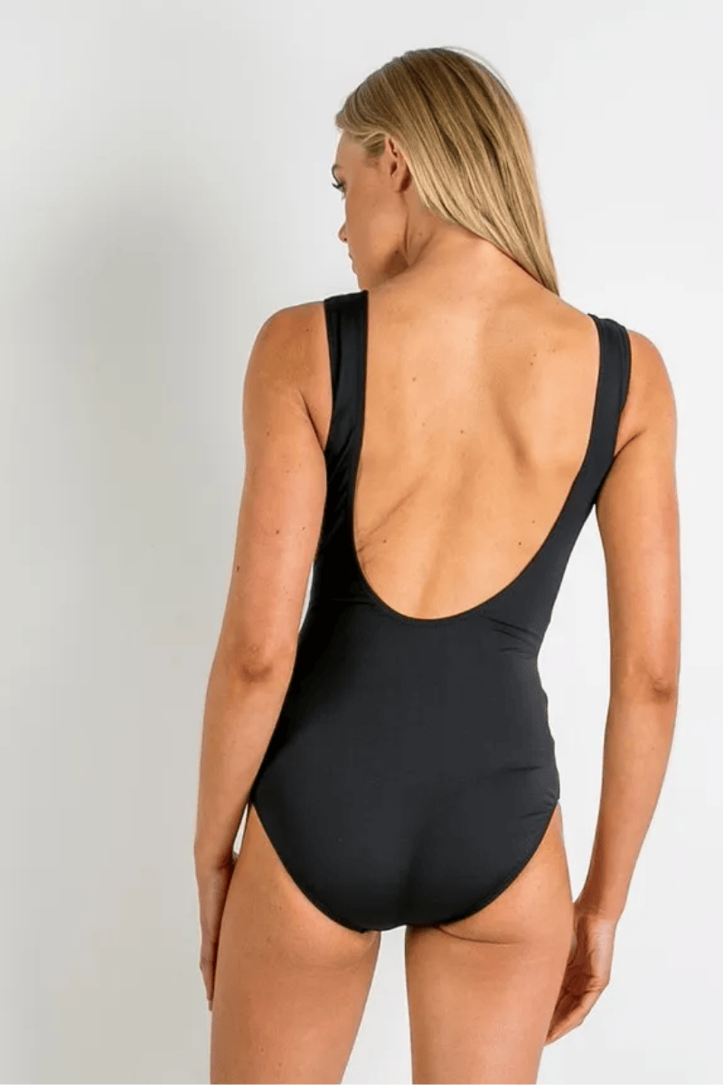 Jantzen Heritage Classic Sash Surplice One Piece - Black.