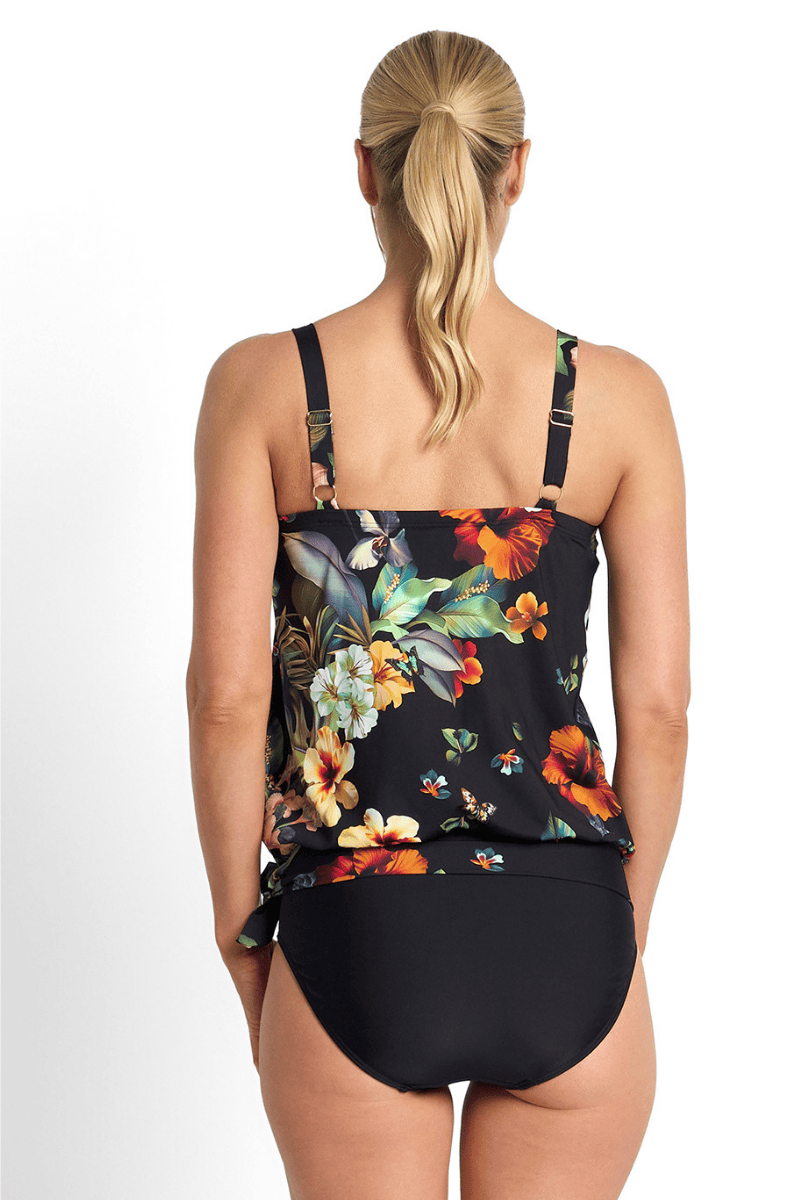 Jantzen Hibiscus Bandeau Blouson Singlet.