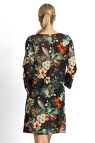 Jantzen Hibiscus Mesh Beach Smock Black.