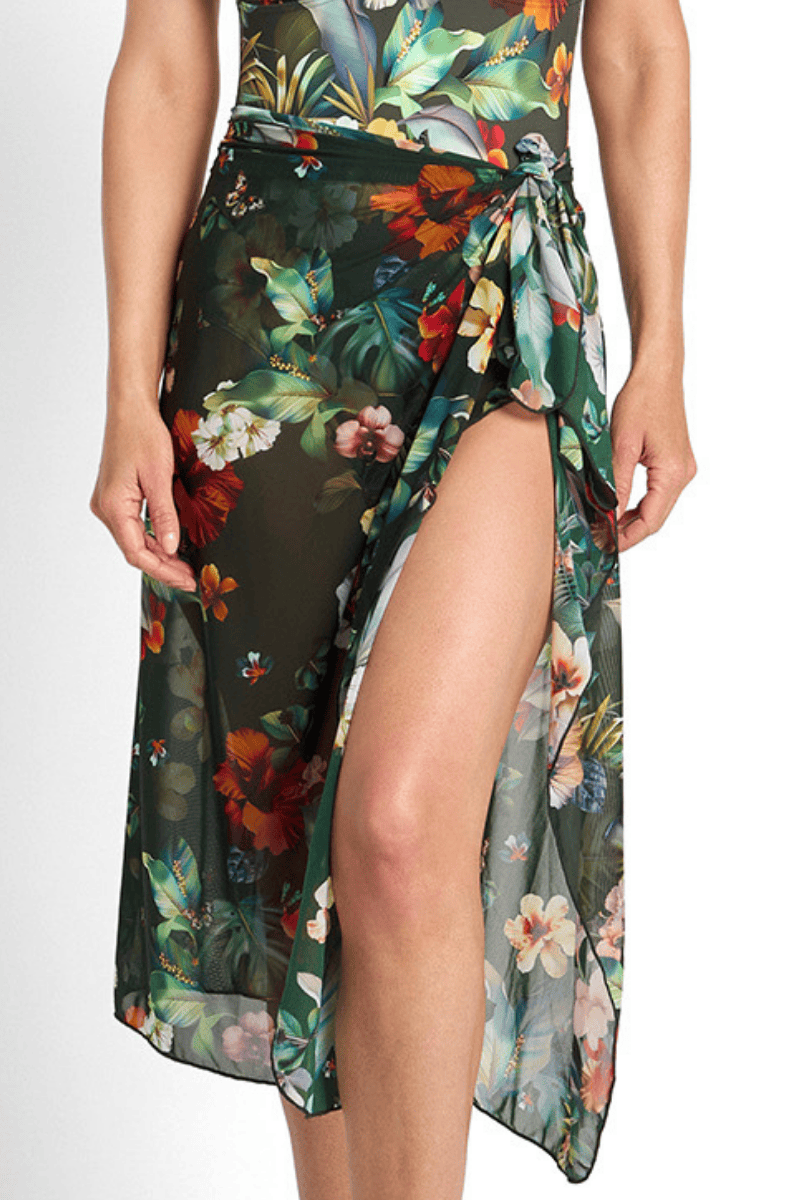 Jantzen Hibiscus Forest Mesh Sarong.