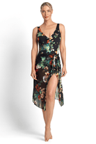 Jantzen Hibiscus Black Mesh Sarong.