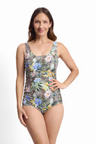 Jantzen Tropica Pintuck Mastectomy One Piece - Army_4
