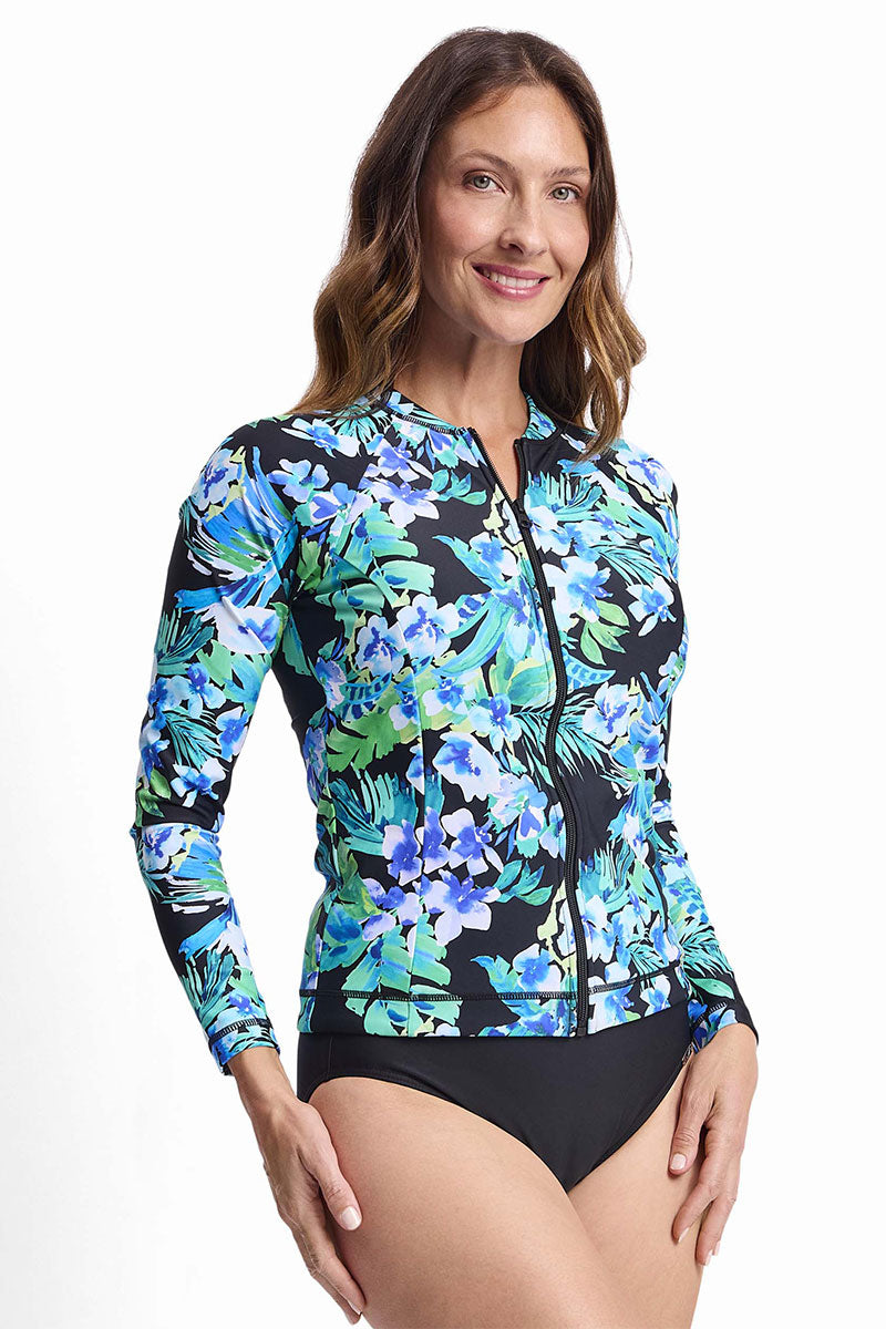 Jantzen JA91274MAS Select Long Sleeve Mastectomy Rashie - Black_3