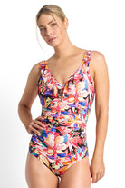 Jantzen Mandalay DD/E Mesh Frill One Piece - Black_1