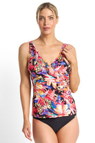 Jantzen Mandalay Frill Crossover Singlet - Black_1