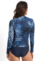 Jantzen Mood Long Sleeve Mast Rashie - Navy_3