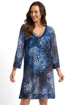 Jantzen Mood Mesh Beach Smock - Navy_1