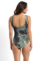 Jantzen Mood Mesh High Neck Mast One Piece - Army_4