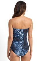 Jantzen Mood Twist Bandeau One Piece - Navy_2