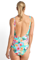 Jantzen Phuket Gathered Surplice One Piece - Aqua_2