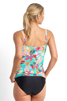 Jantzen Phuket Gathered Surplice Singlet - Aqua