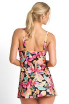 Jantzen Phuket Multi Swim Dress One Piece - Black_2