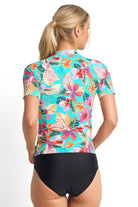 Jantzen Phuket Short Sleeve Mast Rashie - Aqua_2