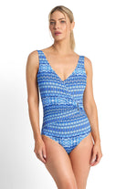 Jantzen Portugal Bar Surplice One Piece - Navy_3