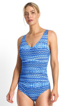 Jantzen Portugal F/G Multi Ruched One Piece - Navy_1