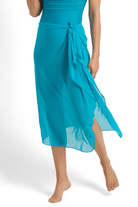 Jantzen Sky High Mesh Sarong Aqua.