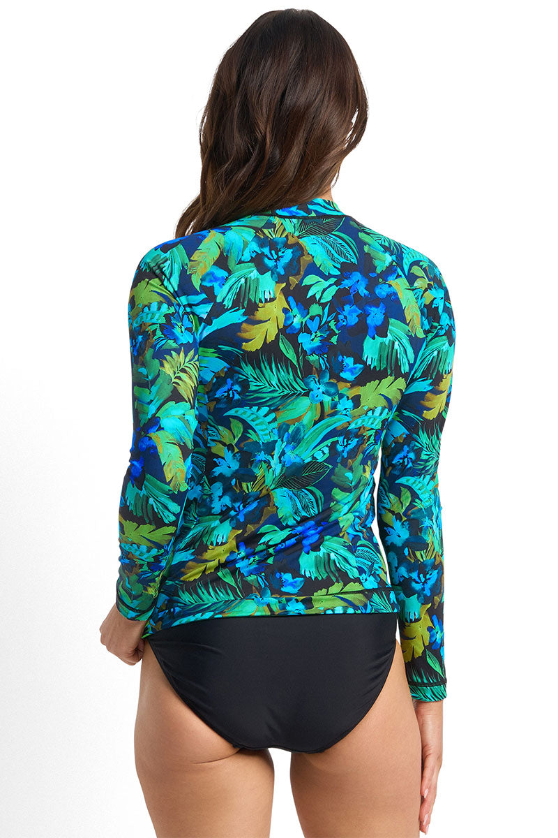 Jantzen Watermist Long Sleeve Mast Rashie - Green_2