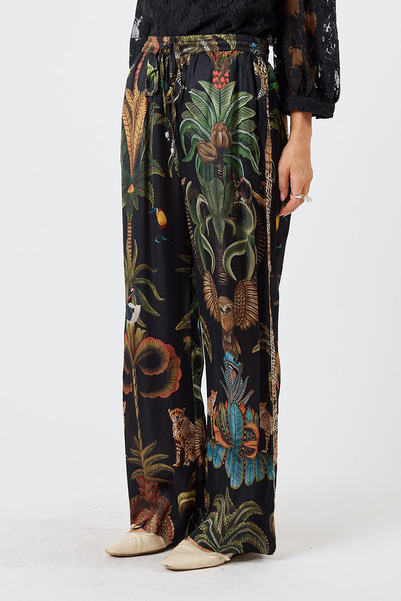 Lula Soul Cheetah Pant - Black_3