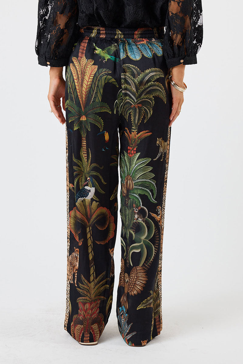 Lula Soul Cheetah Pant - Black_5