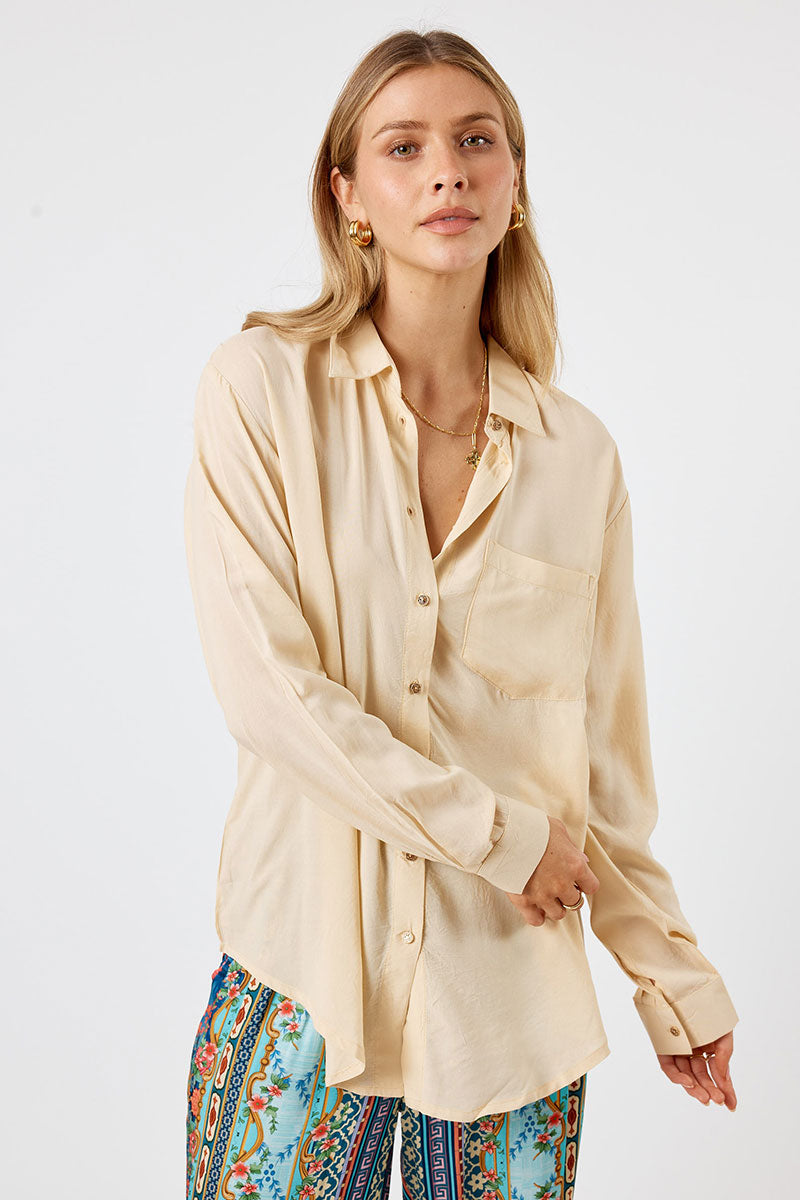 Lula Soul Delta Shirt - Cream_1