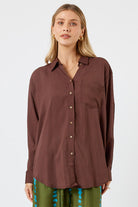Lula Soul Delta Shirt - Espresso_2