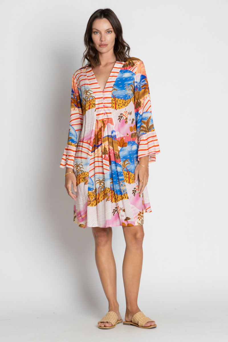 Lula Soul Jimbaran Button Dress - Musk