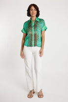 Lula Soul Maasai Shirt- Emerald