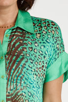 Lula Soul Maasai Shirt- Emerald