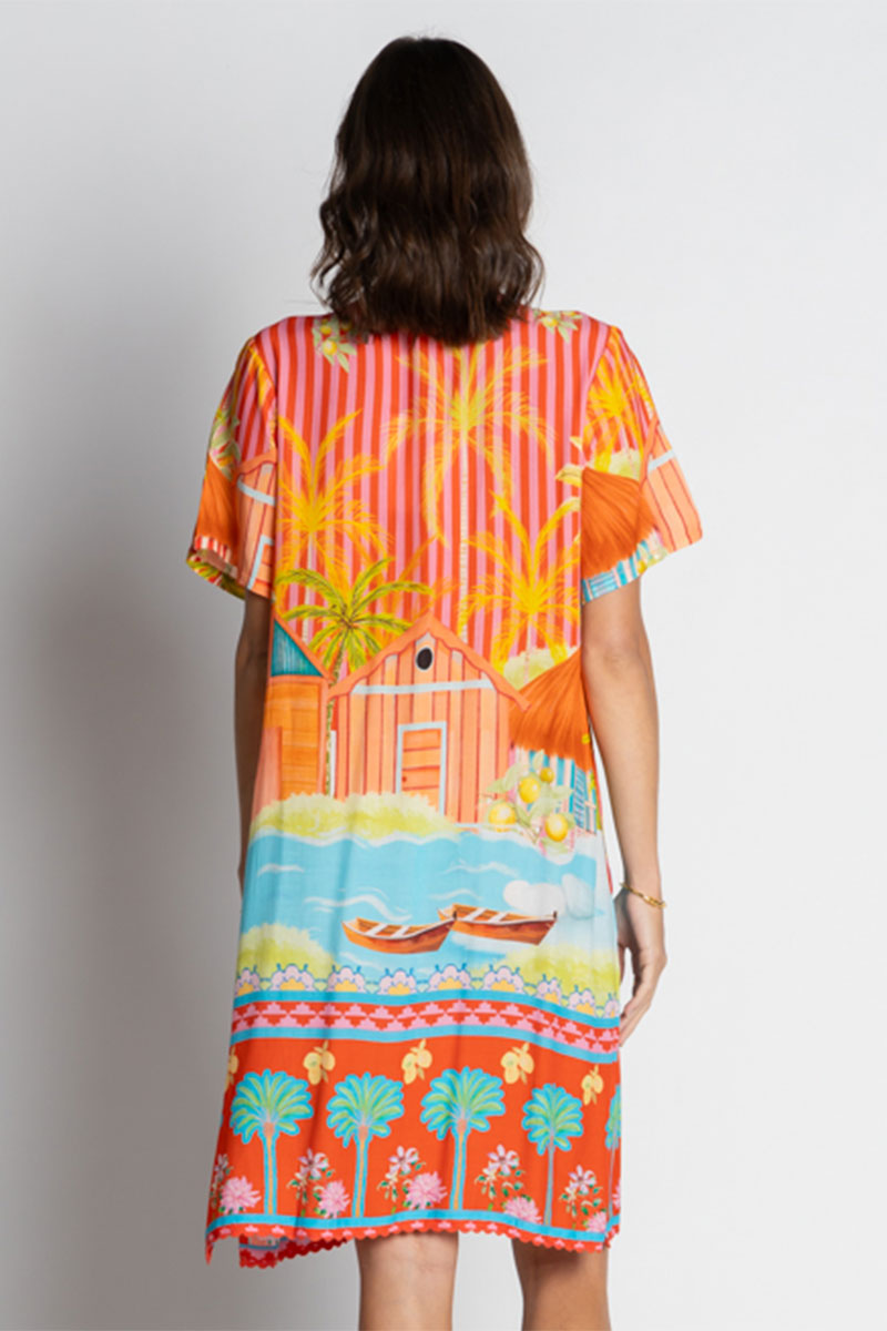 Lula Soul Mardiva Shift Dress - Melon