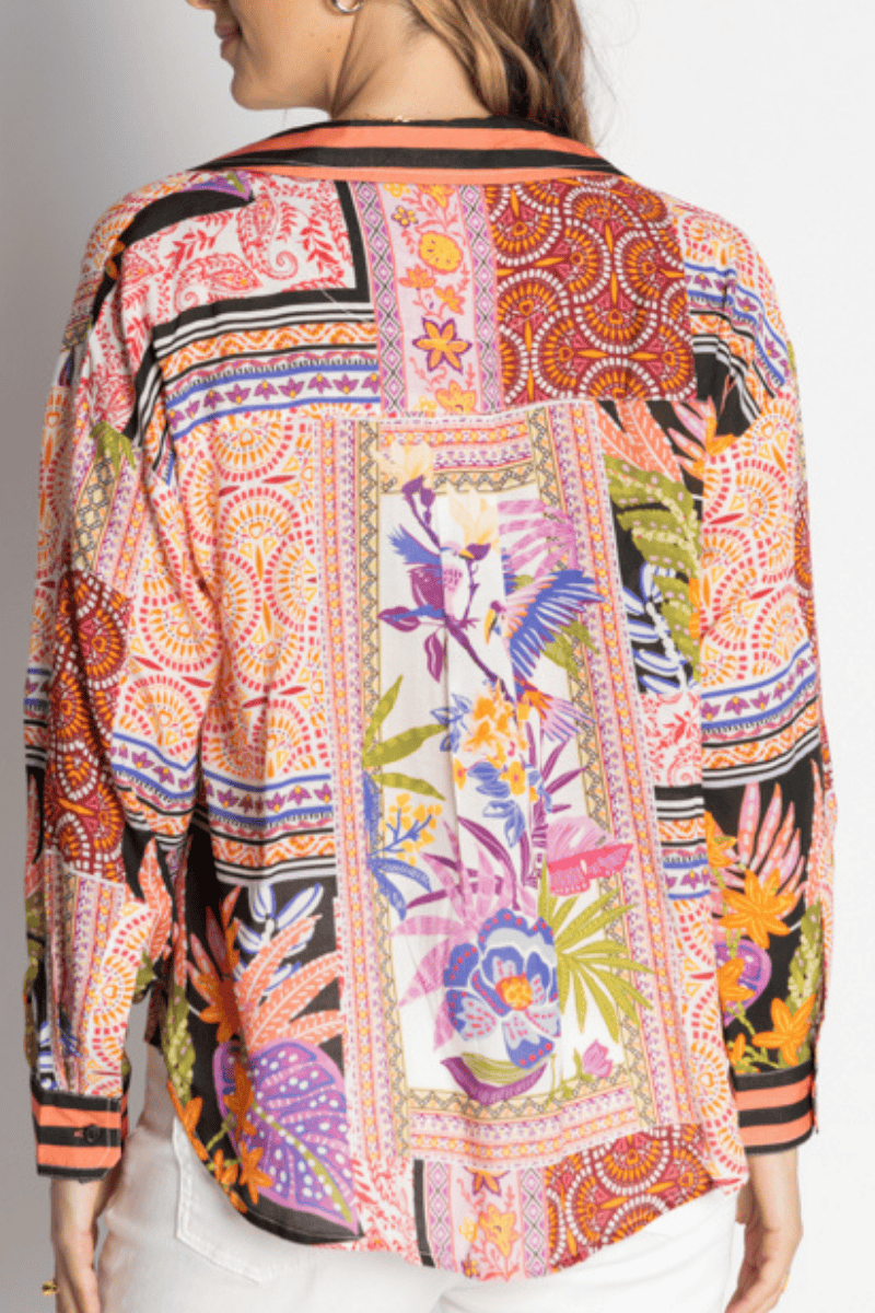 Lula Life Velora Over Shirt Long Sleeve Musk.