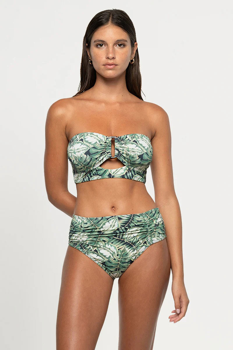 Martinique Brigitte Ruched Bikini Pant - Blue Slate_4