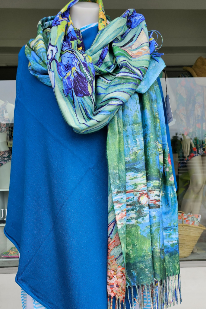  Analyzing image     Monet-cashmere-reversible-scarf-purple-lily-pond-ozresort-casa75-5