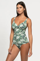 Nip Tuck Martinique Louise Multifit Ruched Front Tankini Top - Blue Slate_1