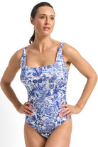 Poolproof Dreamer F/G Square Neck One Piece - Navy_1