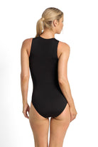 Poolproof Leafique Sleeveless Mast Surfsuit - Black