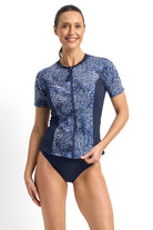Poolproof Onyx Short Sleeve Rash Vest - Navy_3