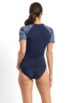Poolproof Onyx Short Sleeve Rash Vest - Navy_4