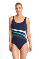 Poolproof Rozella DD-E Wave Spliced One Piece - Sky