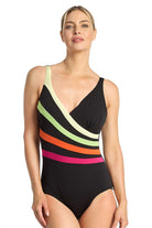 Poolproof Rozella Fan Splice Tank One Piece - Lime