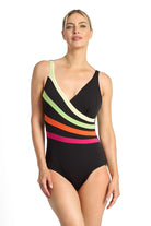 Poolproof Rozella Fan Splice Tank One Piece - Lime