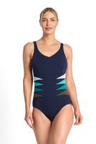 Poolproof Rozella Triangle Splice Tank One Piece - Sky