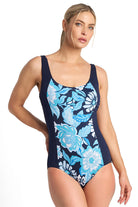 Poolproof Wisteria DD/E Vee Side One Piece - Navy_1