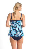 Poolproof Wisteria Mastectomy Swing Singlet - Navy_4