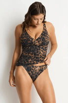 Sea Level Savanna Cross Front Multifit Singlet Top - Chocolate_2