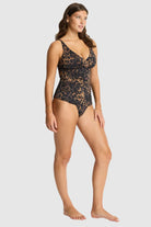 Sea Level Savanna Cross Front Multifit Singlet Top - Chocolate_3