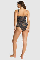 Sea Level Savanna Cross Front Multifit Singlet Top - Chocolate_4