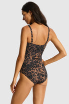 Sea Level Savanna Twist Bandeau One Piece - Chocolate