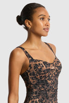 Sea Level Savanna Twist Front Multifit One Piece - Chocolate_4