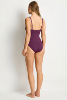 Sea Level SL1039ECO Essentials Edit Spliced One Piece - Claret_3