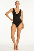 Sea Level SL1075ECO Essentials Edit D/DD Cup Frill One Piece - Black_3